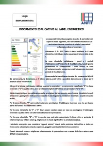 Documento esplicativo label energetico