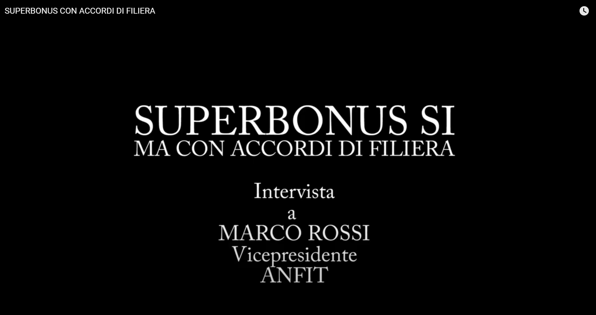 Superbonus con accordi di filiera intervista Marco Rossi GF