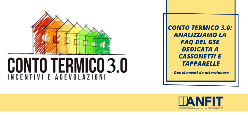 Conto Termico 3.0 cassonetti e tapparelle FAQ GSE