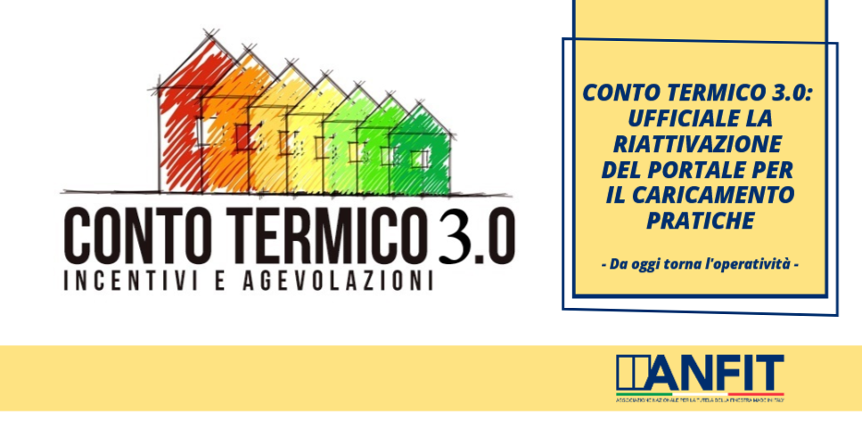 Riattivazione ufficiale Conto Termico 3.0