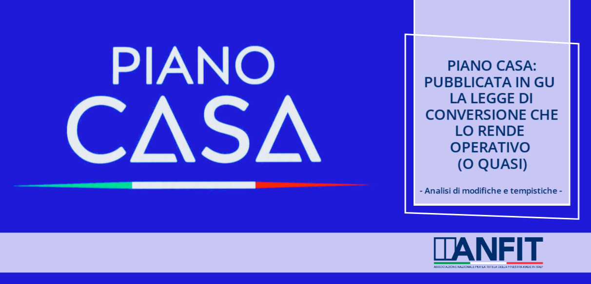 Piano Casa Legge in GU